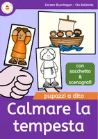 anteprima - Materiale per pittura e bricolage - Calmare la tempesta - Pupazzi a dito delle storie bibliche - Pagina di copertina