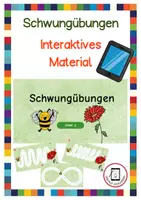 Vorschau - Fördermaterial/Inklusion - Schwungübungen am Tablet - interaktives Material - Deckblatt