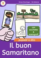 anteprima - Materiale per pittura e bricolage - Il Buon Samaritano - Pupazzi a dito delle storie bibliche - Pagina di copertina