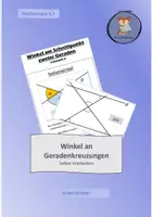Vorschau - Arbeitsblätter - Winkel an Geradenkreuzungen selbst erarbeiten - Deckblatt