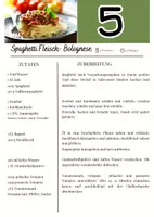 Vorschau - Anderer Materialtyp - AES 7 - Spaghetti Bolognese (Fleisch/Linsen) und Blätterteiggebäck - Seite 1