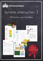 Vorschau - Fördermaterial/Inklusion - Sprache untersuchen 3 - Wortarten und Satzlehre - Deckblatt