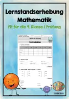 Vorschau - Klassenarbeiten - Lernstandserhebung Mathematik - Fit für die Prüfung - Deckblatt