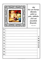 Vorschau - Mal- und Bastelvorlagen - Geburtstagskalender zum Ausmalen mit Luther-Zitaten - Seite 3