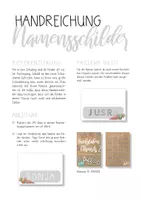 Vorschau - Mal- und Bastelvorlagen - Namensschilder Schulstart - personalisierbar für den 1. Schultag - Seite 1