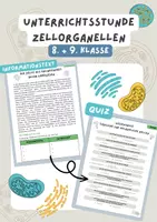 Vorschau - Stundenentwürfe - Pflanzliche und Tierische Zelle AB | 8. + 9. Klasse Biologie - Deckblatt