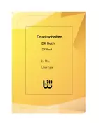Vorschau - selbst erstellte Schriftarten - Druckschriften - Software für MAC mit Word/ LibreOffice (Download) - Deckblatt
