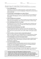 Vorschau - Arbeitsblätter - AB mit Fragen zum Thema "Blütenpflanzen" + Lösungsblatt - Seite 1