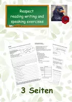 Vorschau - Arbeitsblätter - Respect reading writing and speaking about respect - Deckblatt