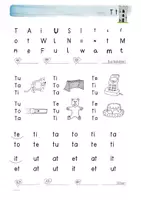Vorschau - Arbeitsblätter - Leseblätter Karibu T-Ei: Buchstaben, Silben, Wörter, Sätze - Seite 1