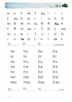 Vorschau - Arbeitsblätter - Leseblätter Karibu H-Sch: Buchstaben, Silben, Wörter, Sätze - Seite 1