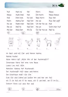 Vorschau - Arbeitsblätter - Leseblätter Karibu H-Sch: Buchstaben, Silben, Wörter, Sätze - Seite 2