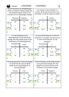 Vorschau - Arbeitsblätter - Übungsmaterial gerader Dreisatz, direkte Proportionalität, 5x differenziert, Selbstkontrolle, Automatische Anpassung - Seite 1