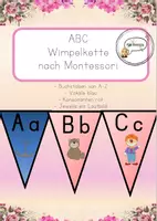 Vorschau - Poster - ABC-Wimpelkette nach Montessori - Deckblatt