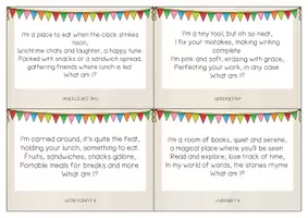 anteprima - Materiale di supporto/inclusione - Ritorno a scuola: attività di lettura in inglese | Back to School RIDDLES - Reading skills activity - Pagina 3