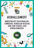 Vorschau - Arbeitsblätter - Korallen Symbiose - Kreatives Arbeitsblatt - Deckblatt