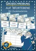 Vorschau - Spiele - Großschreibung auf Wortebene mit Zauberwörtern - Deckblatt