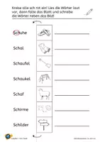 Vorschau - Arbeitsblätter - Die Grapheme ch und sch differenzieren - Seite 2
