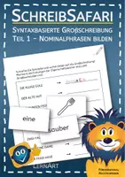 Vorschau - Arbeitsblätter - Syntaxbasierte Großschreibung mit lautgetreuem Wortmaterial - Deckblatt