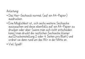 Vorschau - Poster - Türdeko Sechsecke "Hier können wir" - Seite 1