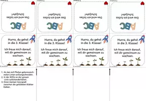 Vorschau - Mal- und Bastelvorlagen - Willkommensgruß für den Schuljahresanfang (Klasse 3) #schulstartbyextraklasse - Seite 3