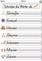 Vorschau - Arbeitsblätter - Laut / Buchstaben äu - Buchstabenübungen - Buchstabenlehrgang DaZ / Deutsch - Seite 3