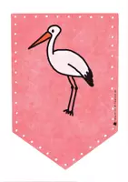 Vorschau - Mal- und Bastelvorlagen - Wimpel zum Klassentier STORCH - Ergänzung zu meinen anderen Wimpelketten - Regenbogen - Seite 2