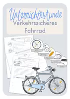 Vorschau - Stundenentwürfe - Unterrichtsstunde: Verkehrssicheres Fahrrad - Deckblatt