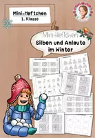 Vorschau - Arbeitsblätter - Mini-Heft Winter Silben Anlaute Klasse 1 Deutsch - Deckblatt