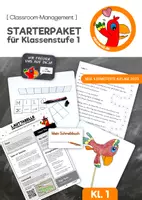 Vorschau - Stundenentwürfe - Eine 1. Klasse managen - Starterpaket erste Schultage - Deckblatt