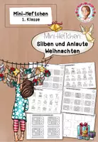 Vorschau - Arbeitsblätter - Weihnachten: Mini-Heftchen zu Silben & Anlauten (1. Klasse – Deutsch, Lesen & Schreiben) - Deckblatt