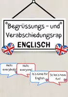 Vorschau - Poster - Begrüssungs- und Verabschiedungsrap Englisch - Deckblatt