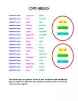 Vorschau - Interaktives Material - Comparison - forming sentences - Deckblatt