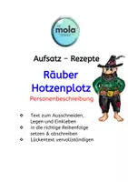 Vorschau - Stundenentwürfe - PAKET: Personenbeschreibung 5 (Mutter, Pippi Langstrumpf, Hotzenplotz) - Seite 1