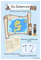Vorschau - Präsentationen/Tafelbilder - Die Zahlentruhe: Einführung der Zahlen 0-9 - Deckblatt