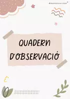 Vista previa - Para docentes: organización, planificación y formación - Quadern observació CAT - Portada
