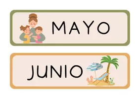 Vista previa - Decoración del aula - Carteles de los meses del año - página 3