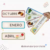 Vista previa - Decoración del aula - Carteles de los meses del año - Portada