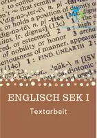 Vorschau - Arbeitsblätter - Textarbeit Englisch Inhaltsangabe - Deckblatt