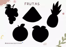 Vista previa - Hojas de trabajo - Juego de sombras FRUTAS - página 2