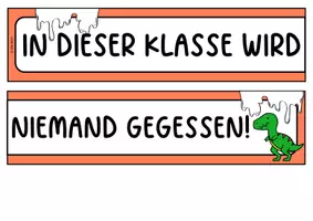 Vorschau - Arbeitsblätter - Klassenregeln, soziales Lernen (Wir essen keine Mitschüler) - Seite 1