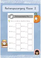 Vorschau - Arbeitsblätter - Rechenspaziergang Herbst 2/3 Klasse - Deckblatt