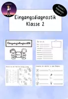 Vorschau - Arbeitsblätter - Eingangsdiagnostik Klasse 2 - Einschätzung, Wiederholung, Ferienheft - Deckblatt