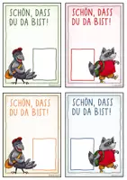 Vorschau - Mal- und Bastelvorlagen - Grüße & Geschenk zum Start des Schuljahrs / Schuljahresanfang Begrüßung - Seite 2