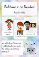 Vorschau - Poster - Regeln für die Freiarbeit - Deckblatt