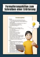 Vorschau - Merkblätter - Formulierungshilfen (Erörterung) - Deckblatt
