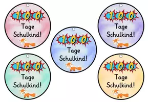 Vorschau - Mal- und Bastelvorlagen - 100 Tage Schulkind - für deine Fuchsklasse - Seite 3