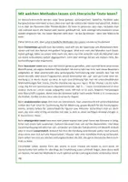 Vorschau - Arbeitsblätter - Mit welchen Methoden lassen sich literarische Texte lesen? - Deckblatt