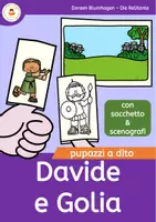 anteprima - Materiale per pittura e bricolage - Davide e Golia - Pupazzi a dito delle storie bibliche - Pagina di copertina