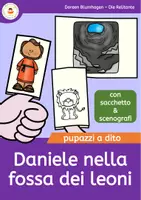 anteprima - Materiale per pittura e bricolage - Daniele nella fossa dei leoni - Pupazzi a dito delle storie bibliche - Pagina di copertina